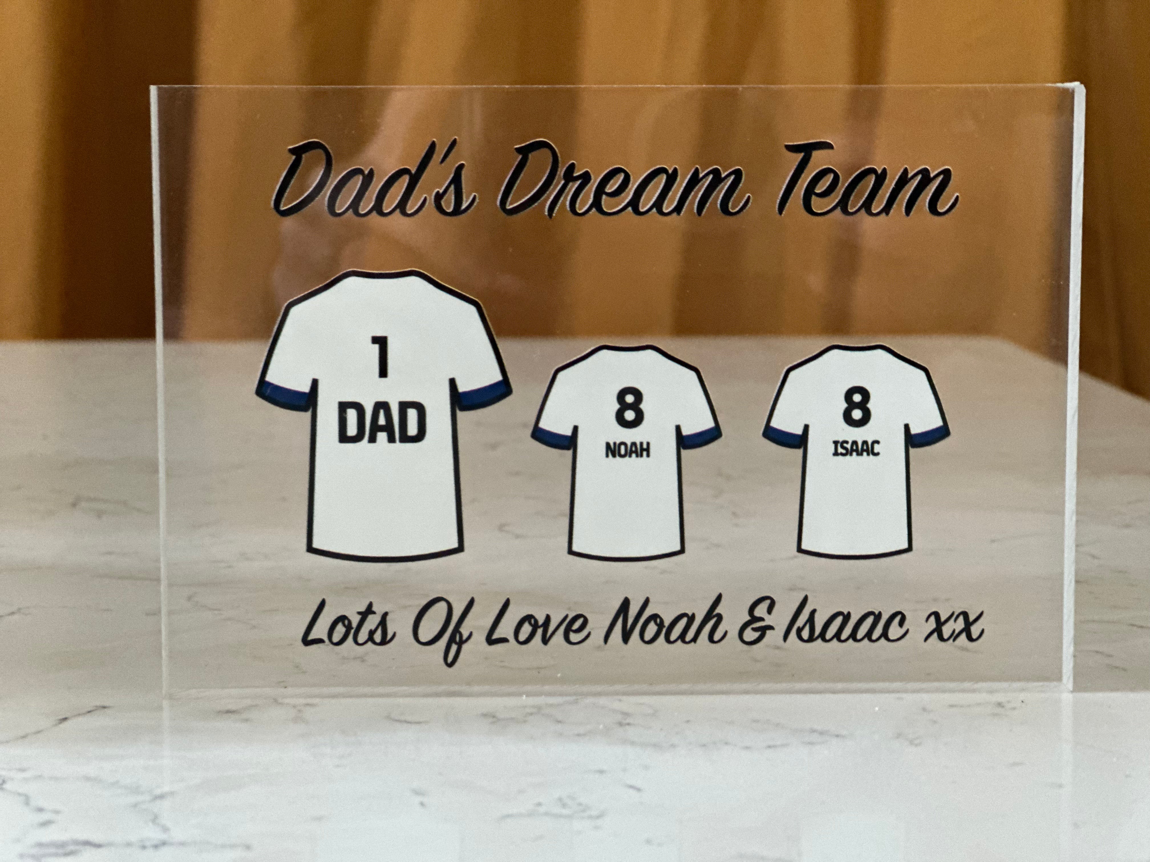 Stunning Dads Dream Team Any Football Team