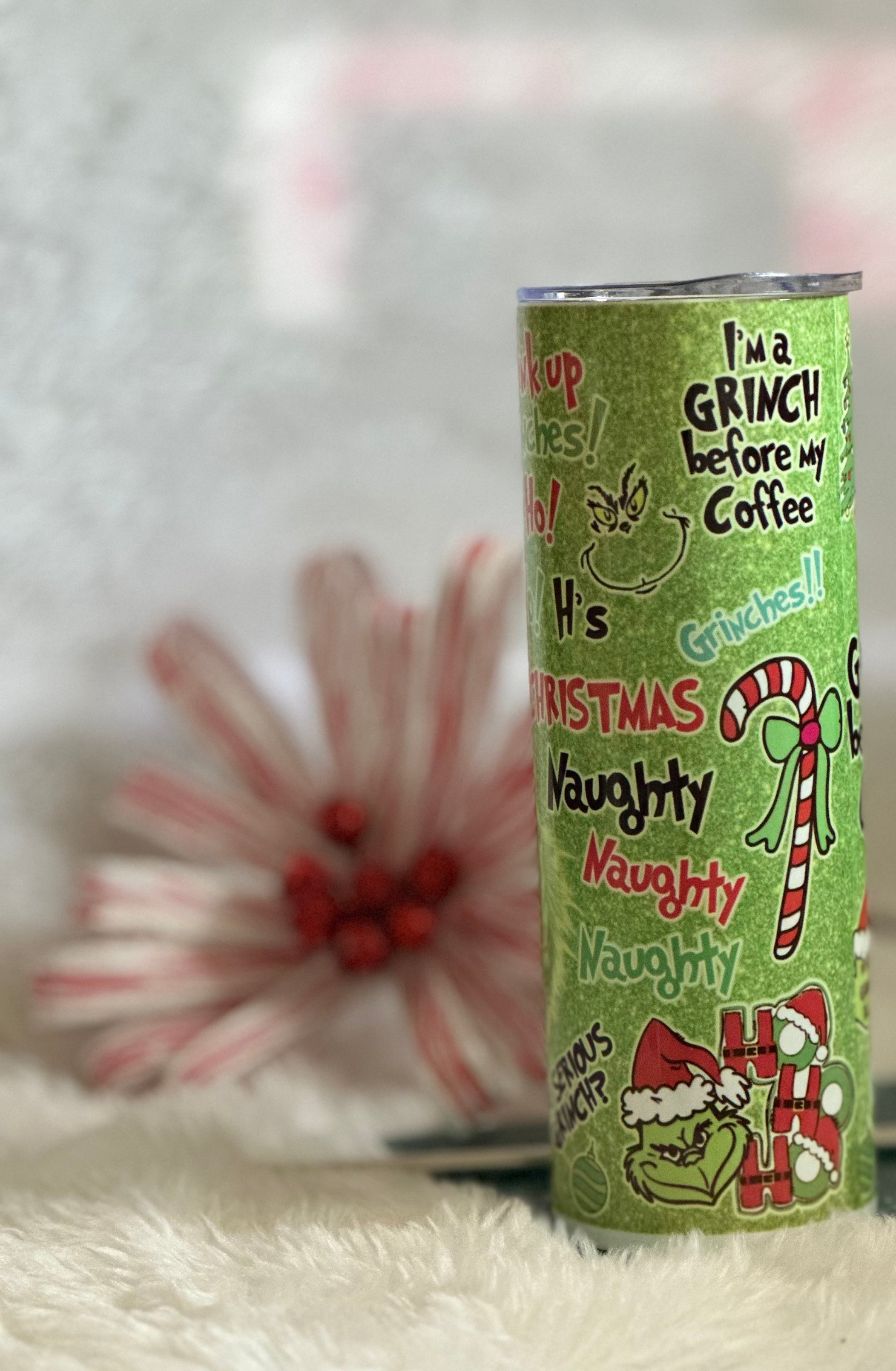 Grinch 20oz Tumbler.