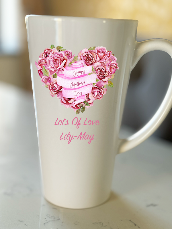 17oz Latte Mug Personlised For Mothers Day