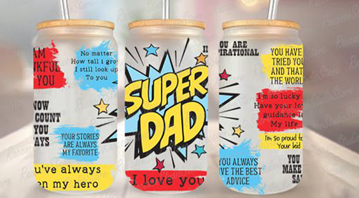 UV-DTF DECAL -Fathers Day Mug Wrap (16oz)