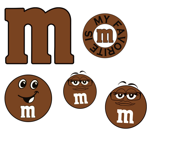  UV-DTF DECAL - M&M Brown
