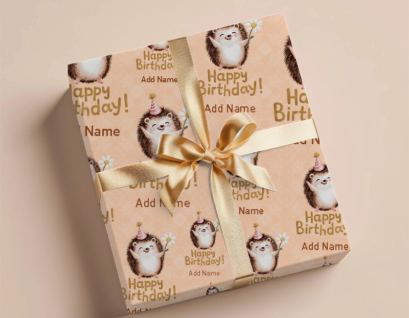 Wrapping Paper - Happy Birthday Design With Headchog