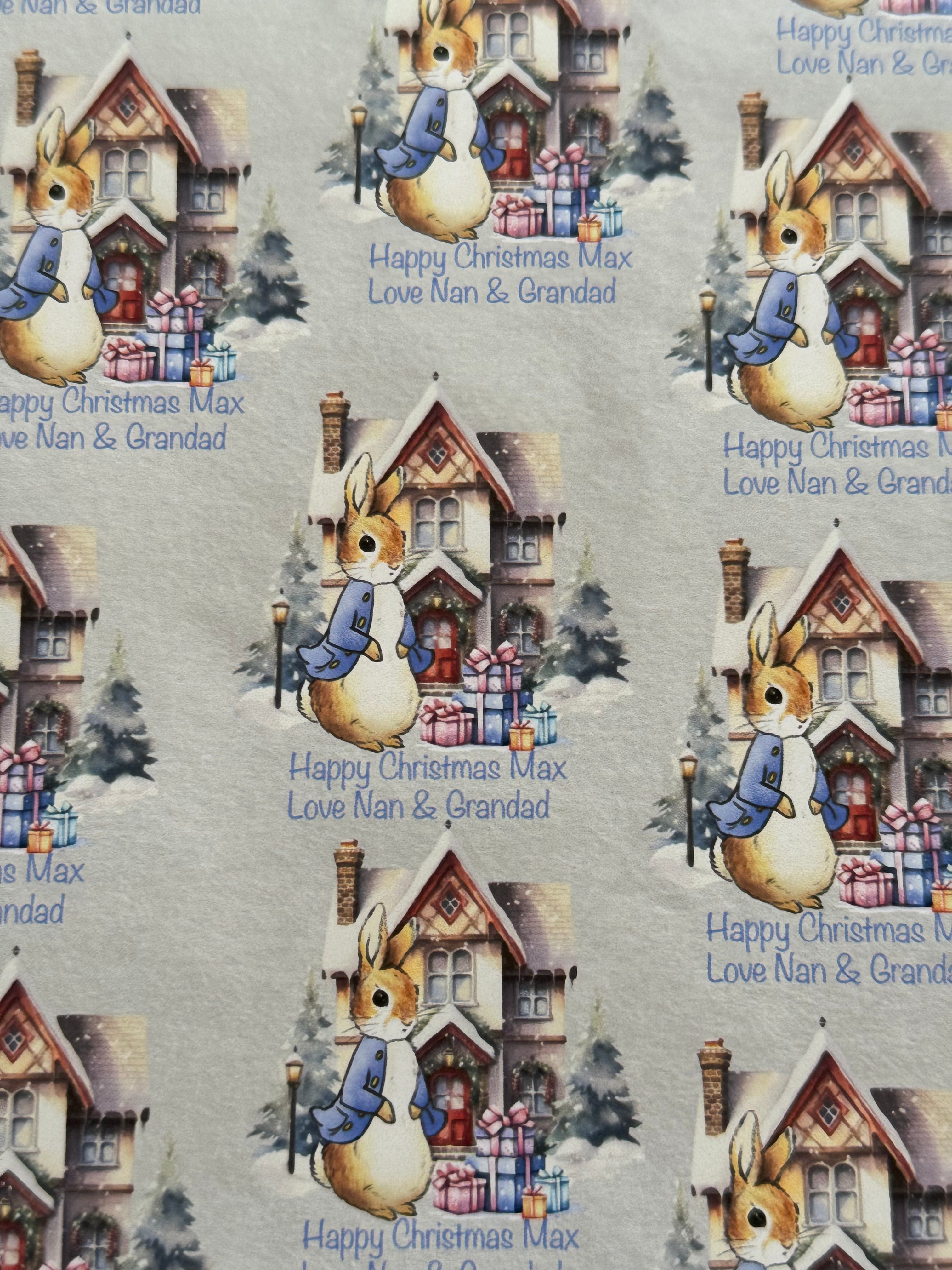 Wrapping Paper - Peter Or Flopsy Rabbit Christmas design