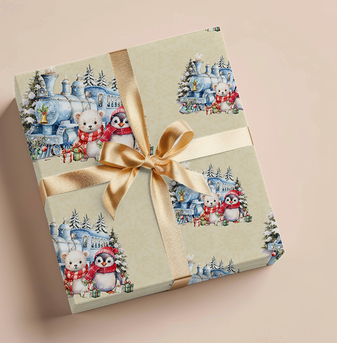 Wrapping Paper - Polar Express Design