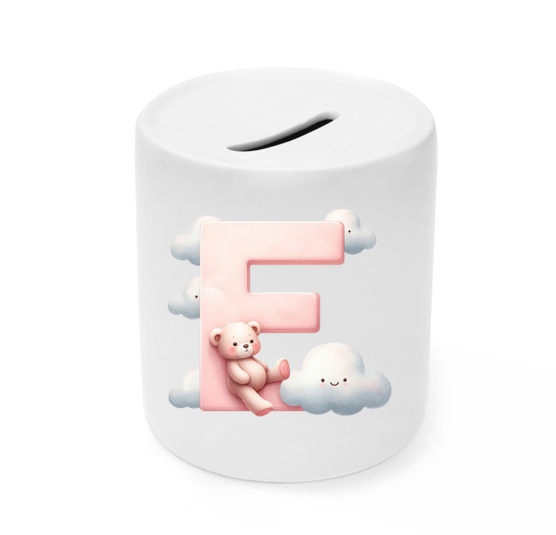 UV-DTF DECAL - Pink Letter With Teddy E