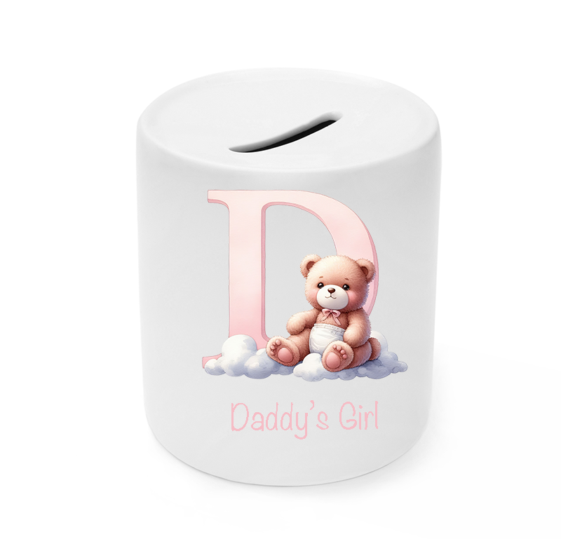 UV-DTF DECAL - Pink Letter With Teddy D