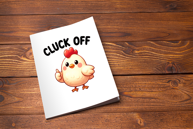 UV-DTF DECAL - Funny Cluck Off