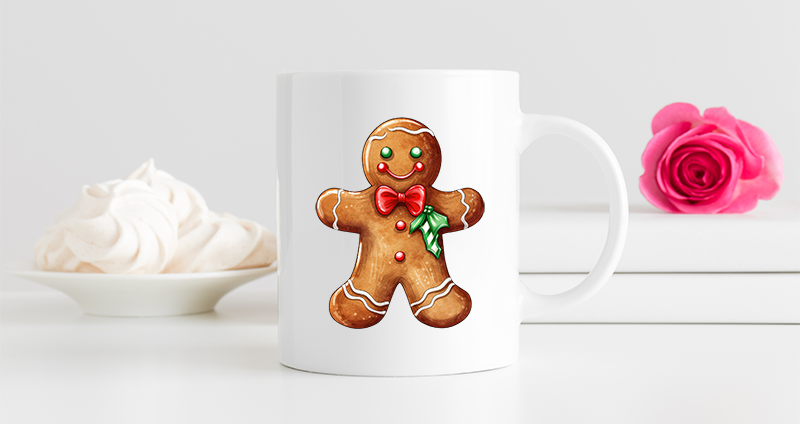 UV-DTF DECAL - Ginger Bread Man On Own