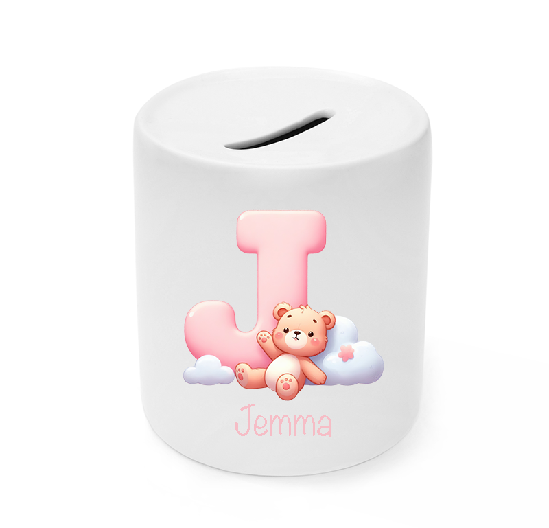 UV-DTF DECAL - Pink Letter With Teddy J