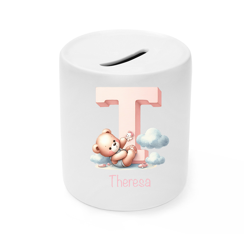 UV-DTF DECAL - Pink Letter With Teddy T