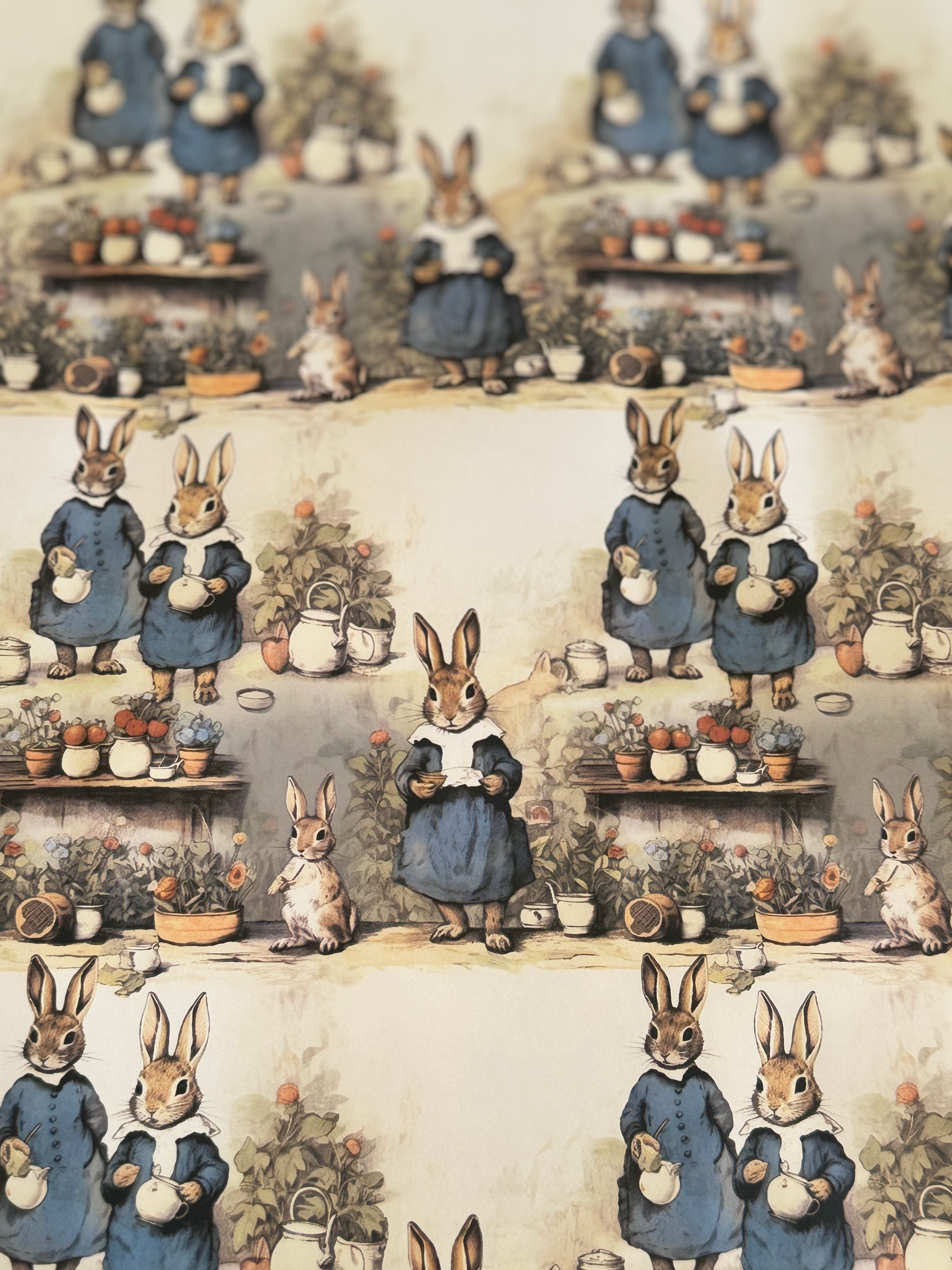 Wrapping Paper. Rabbit Style 4