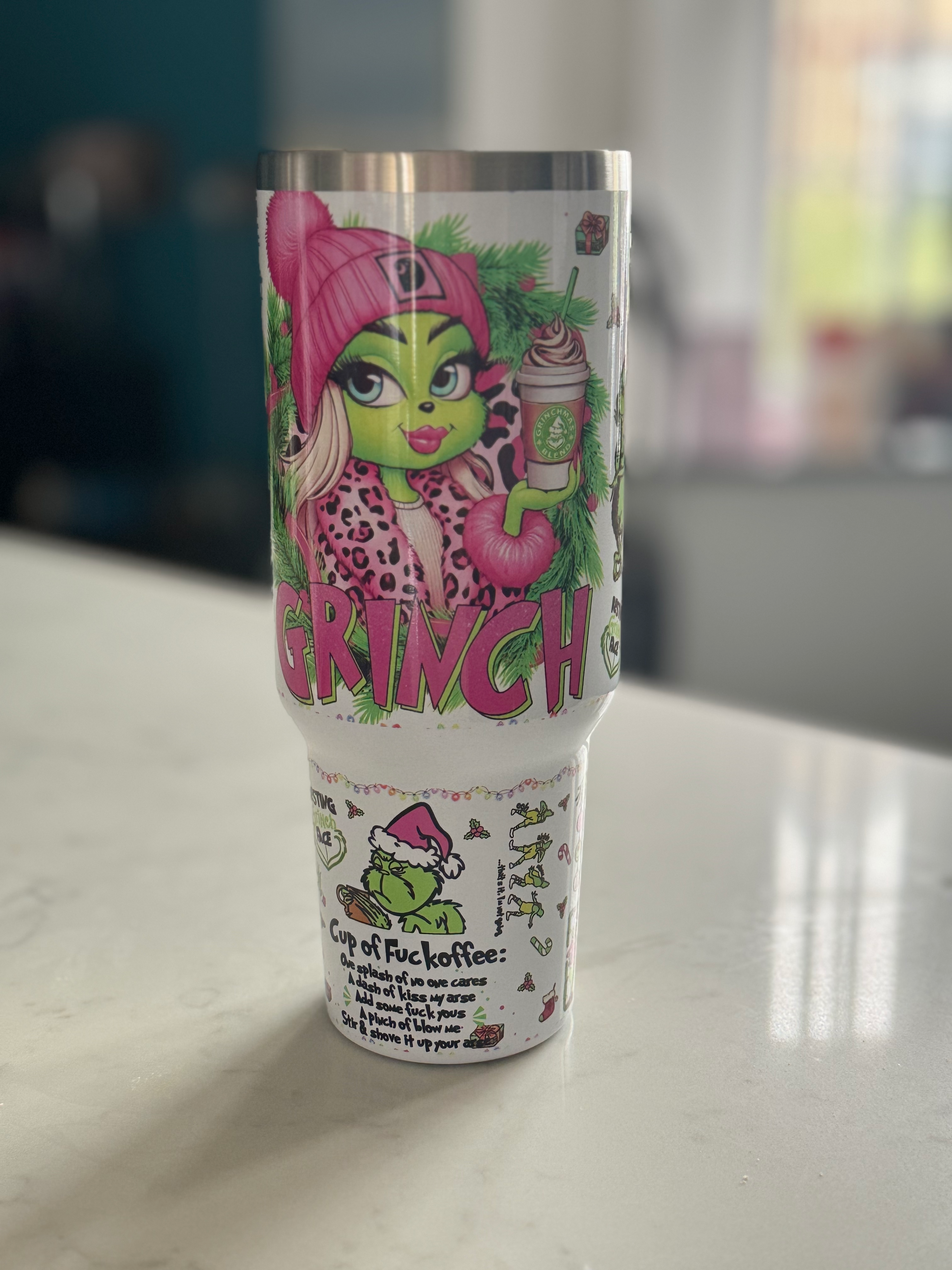 40 Tumbler -  Grinch Before Coffee (Adult)