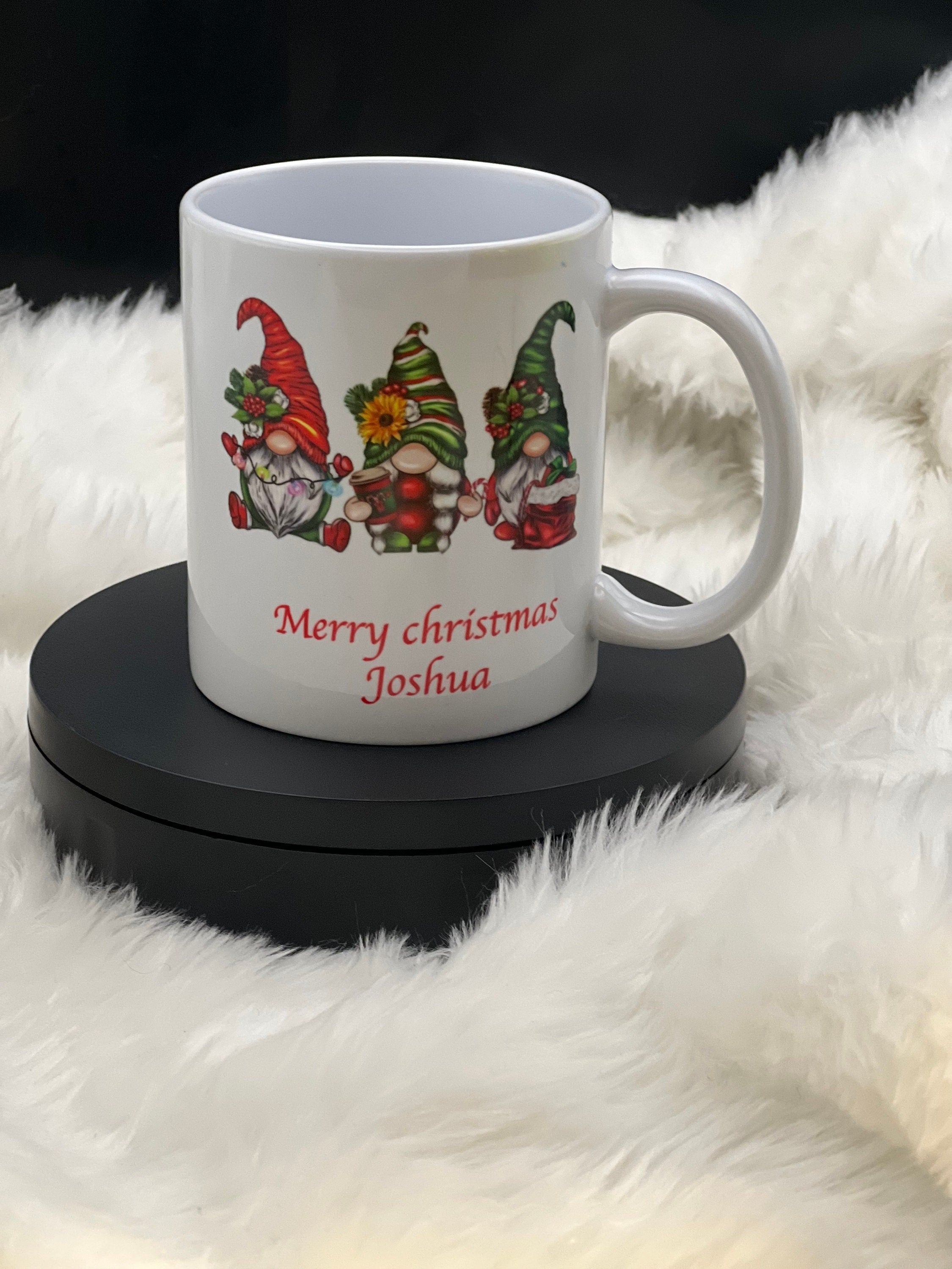 Christmas Personalised Gonk mug. Gift. Christmas Gift. Winter Mug