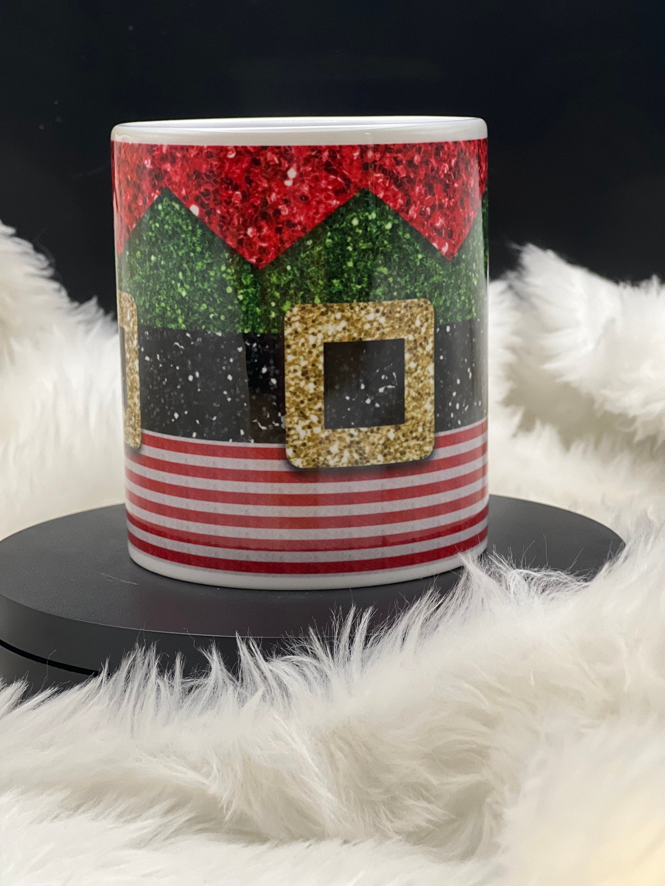 Elf Christmas mug.